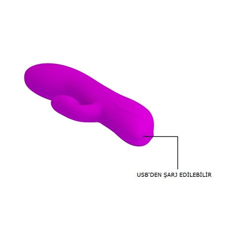 USB Şarjlı 12 Emme ve 12 Titreşim Fonksiyonlu 19 cm Teknolojik Vibratör - BDM1439