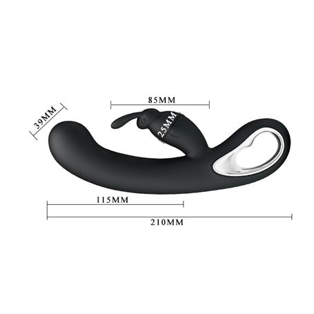 USB Şarjlı 12 Fonksiyonlu Klitoris Uyarıcılı Teknolojik Tavşan Vibratör - Webb - BDM1442