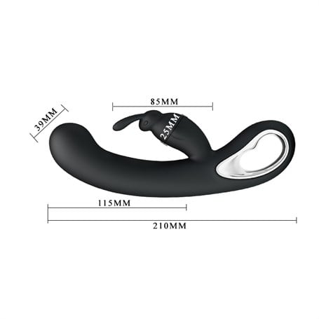 USB Şarjlı 12 Fonksiyonlu Klitoris Uyarıcılı Teknolojik Tavşan Vibratör - Webb - BDM1442