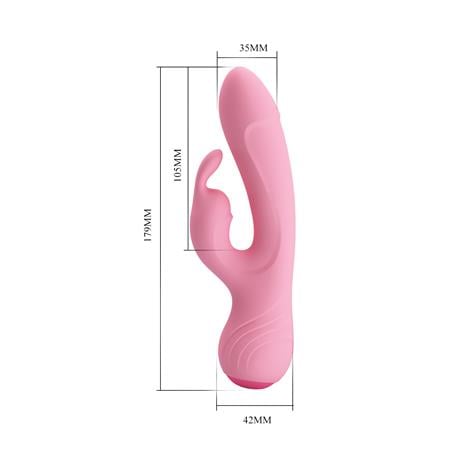 USB Şarjlı 12 Fonksiyonlu Klitoris Uyarıcılı Esnek Teknolojik Vibratör - Broderick - BDM1359