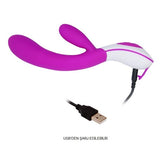 USB Şarjlı 12 Fonksiyonlu Klitoris Uyarıcılı Teknolojik Vibratör - BDM2311