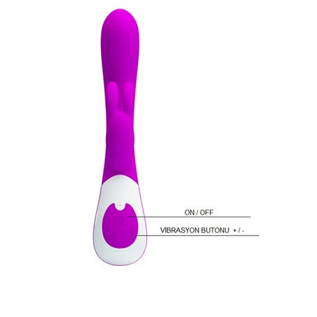USB Şarjlı 12 Fonksiyonlu Klitoris Uyarıcılı Teknolojik Tavşan Vibratör - BDM2321