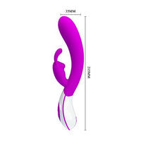 USB Şarjlı 12 Fonksiyonlu Klitoris Uyarıcılı Teknolojik Tavşan Vibratör - BDM2321