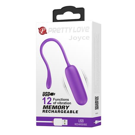 USB Şarjlı 12 Fonksiyonlu Masaj Vibratörü Zevk Yumurtası- Joyce - BDM1361