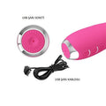 USB Şarjlı 12 Titreşim & 3 Rotasyon Fonksiyonlu Teknolojik G-Spot Vajinal Vibratör - BDM1268