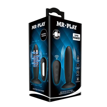 USB Şarjlı 12 Titreşim Modlu Uzaktan Kumandalı Vibratör & Anal Plug - BDM1257
