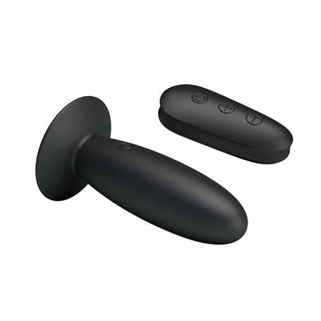USB Şarjlı 12 Titreşim Modlu Uzaktan Kumandalı Vibratör & Anal Plug - BDM1257