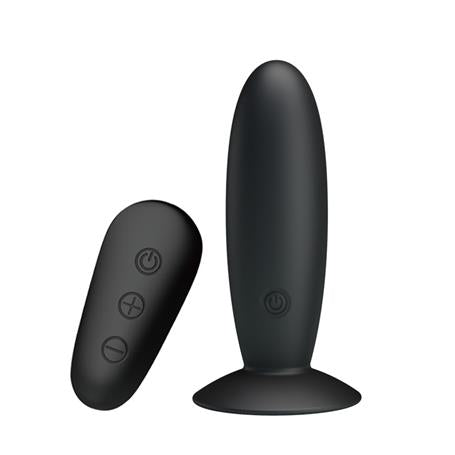USB Şarjlı 12 Titreşim Modlu Uzaktan Kumandalı Vibratör & Anal Plug - BDM1257