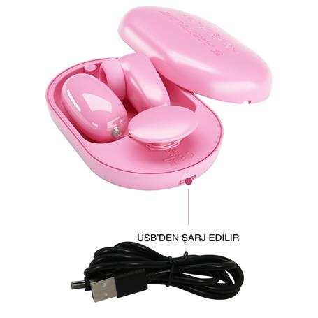 USB Şarjlı 12 Titreşim ve 6 Dil Uyarım Fonksiyonlu Teknolojik Vibratör - BDM1302