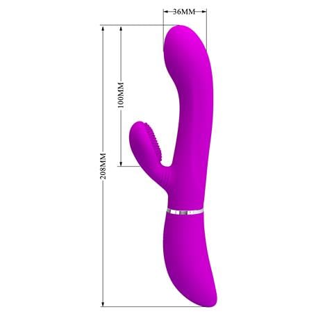 USB Şarjlı 12 Titreşim ve Klitoris Dil Uyarım Fonksiyonlu Teknolojik Vibratör - BDM1371