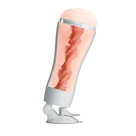 USB Şarjlı 12 Titreşimli Realistik Suni Vajina Erkek Mastürbatör - B1179