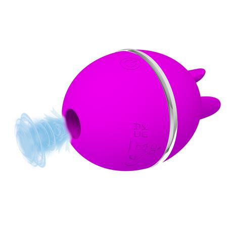 USB Şarjlı 3 Emme ve Dil Uyarım Fonksiyonlu Teknolojik Yumurta Vibratör - Gemini Ball - BDM1341