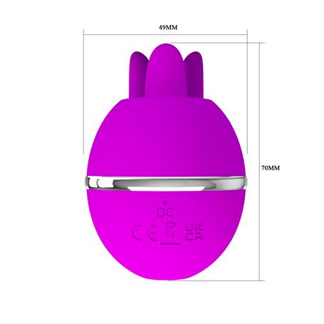 USB Şarjlı 3 Emme ve Dil Uyarım Fonksiyonlu Teknolojik Yumurta Vibratör - Gemini Ball - BDM1341