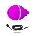USB Şarjlı 3 Emme ve Dil Uyarım Fonksiyonlu Teknolojik Yumurta Vibratör - Gemini Ball - BDM1341