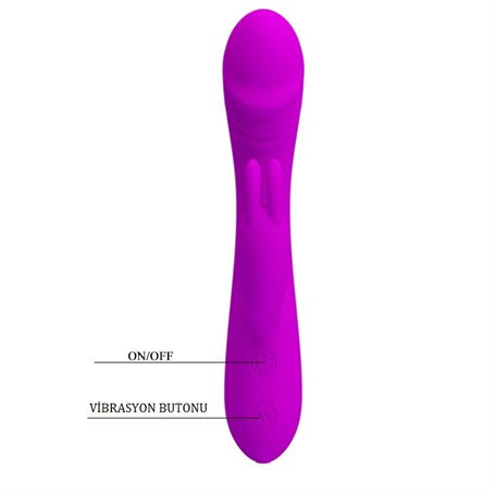 Usb Şarjlı 30 Fonksiyonlu Klitoris Uyarıcılı Teknolojik Tavşan Vibratör Penis - BDM4285
