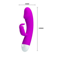 Usb Şarjlı 30 Fonksiyonlu Klitoris Uyarıcılı Teknolojik Tavşan Vibratör Penis - B1164