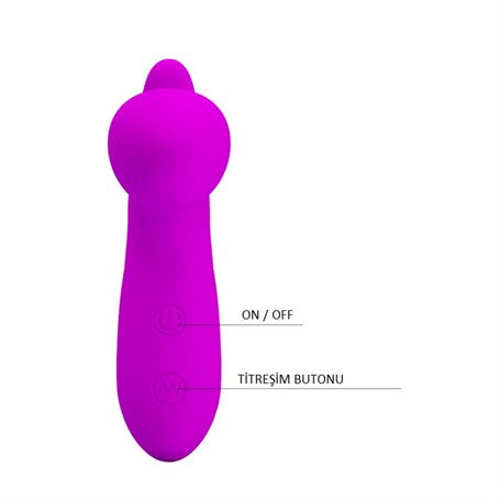 USB Şarjlı 30 Modlu Titreşimli Prostat Vibratör ve Anal Plug Mor - BDM4028
