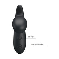 USB Şarjlı 30 Modlu Titreşimli Prostat Vibratör ve Anal Plug Siyah - BDM4029