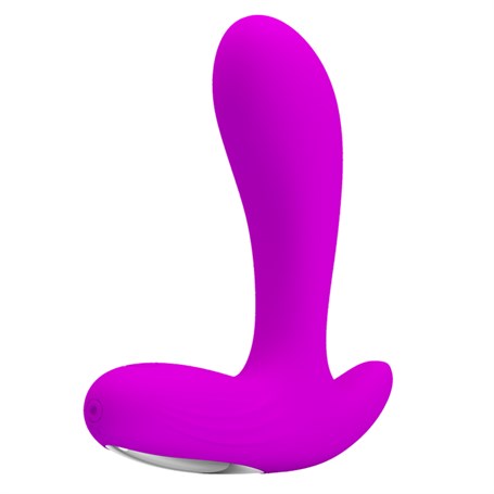 USB Şarjlı 30 Modlu Titreşimli Prostat Vibratör ve Anal Plug Mor - BDM4028