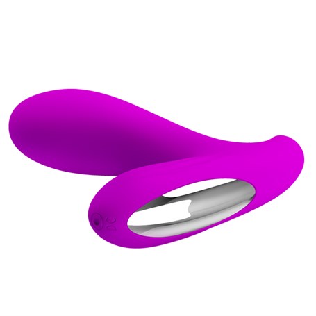 USB Şarjlı 30 Modlu Titreşimli Prostat Vibratör ve Anal Plug Mor - BDM4028