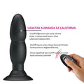 USB Şarjlı 4 Titreşim ve 4 Yuvarlanma Modlu Uzaktan Kumandalı Vibratör ve Anal Plug - BDM4052