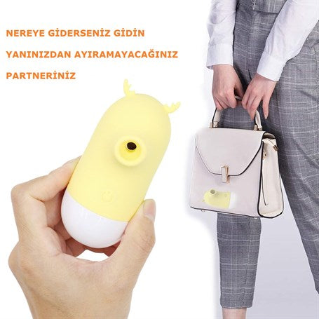 USB Şarjlı 5 Emme ve Dil Uyarım Fonksiyonlu Teknolojik Vibratör - BDM1117