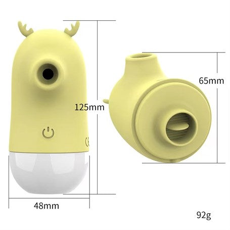 USB Şarjlı 5 Emme ve Dil Uyarım Fonksiyonlu Teknolojik Vibratör - BDM1117