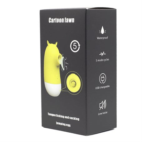 USB Şarjlı 5 Emme ve Dil Uyarım Fonksiyonlu Teknolojik Vibratör - BDM1117
