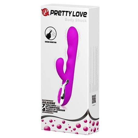 USB Şarjlı 7 Fonksiyonlu 4 Nokta Sensörlü Teknolojik Vibratör - BDM4139