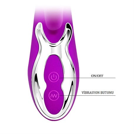 USB Şarjlı 7 Fonksiyonlu 4 Nokta Sensörlü Teknolojik Vibratör - BDM4139