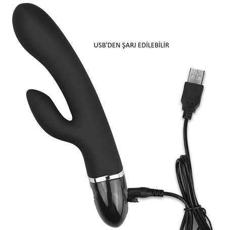 USB Şarjlı 7 Fonksiyonlu Klitoris Uyarıcılı Teknolojik Vibratör - LV31217