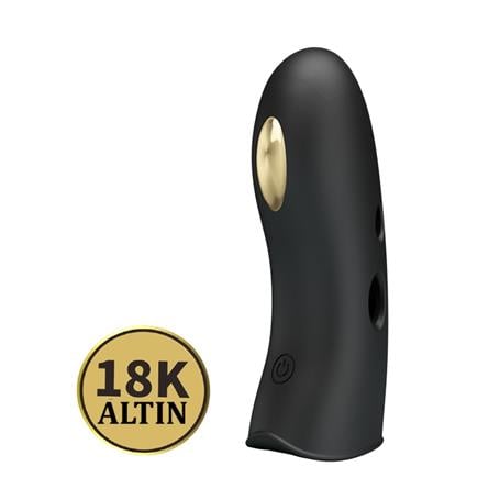 USB Şarjlı 7 Titreşim & Elektro Şoklu Klitoris Uyarıcılı Titreşimli Parmak Vibratörü - BDM1370