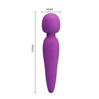USB Şarjlı 7 Titreşimli Masaj Vibratörü Bayan Klitoris Uyarıcı Vibratör - Meredith - BDM1363