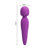 USB Şarjlı 7 Titreşimli Masaj Vibratörü Bayan Klitoris Uyarıcı Vibratör - Meredith - BDM1363