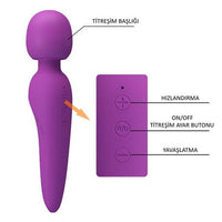 USB Şarjlı 7 Titreşimli Masaj Vibratörü Bayan Klitoris Uyarıcı Vibratör - Meredith - BDM1363