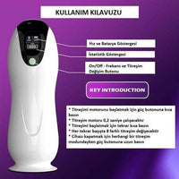 USB Şarjlı 8 Emme Modlu Dijital Göstergeli Sesli Teknolojik Mastürbatör - BDM1547