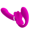 USb Şarjlı Çift Taraflı Strapon Teknolojik G-Spot Vajinal Vibratör - BDM2206
