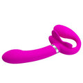 USb Şarjlı Çift Taraflı Strapon Teknolojik G-Spot Vajinal Vibratör - BDM2206
