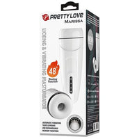 USB Şarjlı Hareketli Dil Uyarımlı Isıtmalı Sesli Masturbatör - Marissa - BDM1245