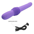 USB Şarjlı İleri Geri Hareketli Teknolojik Vibratör Mor - Pazuzu - BDM1283