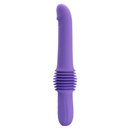 USB Şarjlı İleri Geri Hareketli Teknolojik Vibratör Mor - Pazuzu - BDM1283