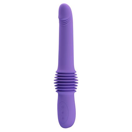 USB Şarjlı İleri Geri Hareketli Teknolojik Vibratör Mor - Pazuzu - BDM1283