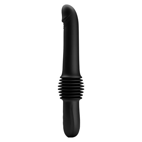 USB Şarjlı İleri Geri Hareketli Teknolojik Vibratör Siyah - Pazuzu - BDM1282