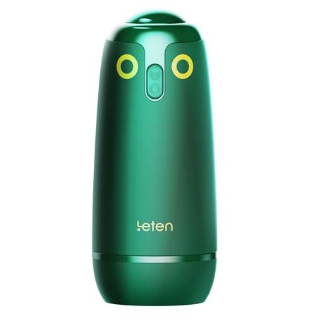 USB Şarjlı İleri Geri Hareketli Titreşimli Emme Vakum Ayarlı Sesli Masturbatör - Leten Green Bird - BDM1575