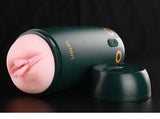 %40 İndirim – USB Şarjlı İleri Geri Hareketli Titreşimli Emme Vakum Ayarlı Sesli Masturbatör - Leten Green Bird - CA-BDM1575
