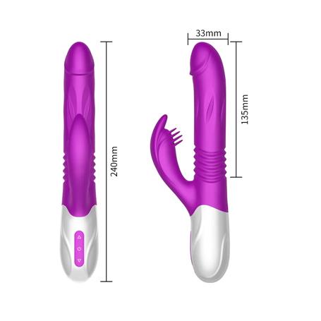 USB Şarjlı Klitoris Uyarımlı ve 7 Titreşim Fonksiyonlu Teknolojik Vibratör - BDM1537