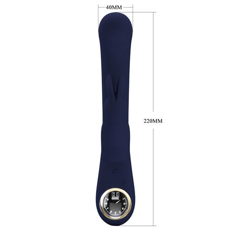 USB Şarjlı Led Göstergeli 10 Fonksiyonlu Klitoris Uyarıcılı Teknolojik Tavşan Vibratör - Lamar 2 - BDM1339