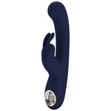 USB Şarjlı Led Göstergeli 10 Fonksiyonlu Klitoris Uyarıcılı Teknolojik Tavşan Vibratör - Lamar 2 - BDM1339