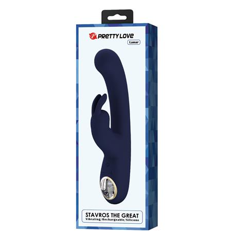 USB Şarjlı Led Göstergeli 10 Fonksiyonlu Klitoris Uyarıcılı Teknolojik Tavşan Vibratör - Lamar 2 - BDM1339