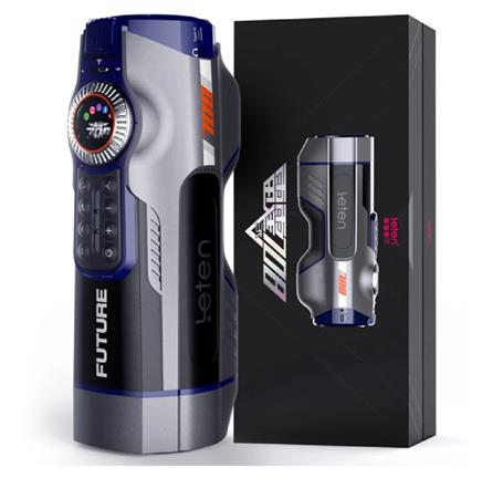 USB Şarjlı Sesli Isıtmalı İleri Geri Hareketli Titreşimli Emme Vakum Ayarlı Masturbatör - Leten Future 708 - BDM1578